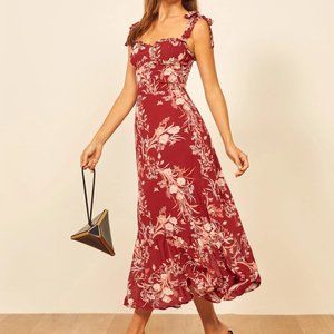 Reformation Red Floral Nikita Dress (Size 2)
